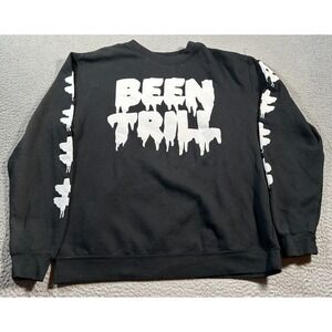 Been Trill Sweatshirt Mens Large Black Graphic Long Sleeve Mallratz USA Made